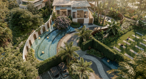 Vườn Yoga ngoài trời 