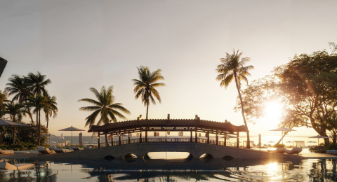 Hồ bơi 3 tầng mặt biển